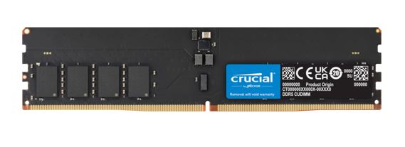 Crucial 64GB (1x64GB) DDR5 CUDIMM 6400MHZ CL52 Desktop PC Memory for Intel Core Ultra Processors AI PC Crucial 64GB (1x64GB) DDR5 CUDIMM 6400MHZ CL52 Desktop PC Memory for Intel Core Ultra Processors AI PC